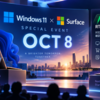 Windows 11とSurfaceの特別イベントが10月8日開催へ｜RTX Spark対応PCで確認したい変更点と発売情報