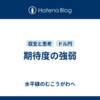 期待度の強弱
