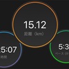 15kmジョグ／車の鍵がしまらない