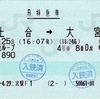 本日の使用切符：JR東日本 二宮駅発行 谷川岳ループ 土合➡︎大宮 B特急券