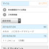 7月のANA獲得マイル数結果報告