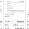 アメリカ市場は下げてますね
