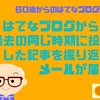 はてなブログから過去の同じ時期に投稿した記事を振り返るメールが届く