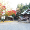 湯本町温泉神社　紅葉ライトアップを見てきました