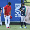 <span itemprop="headline">★大リーグ：イチローと大谷が、試合前に握手。</span>