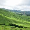 晩夏の草原を歩く