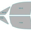ゴースト カーフィルム 透過率79％ 運転席 助手席 カーフィルム カット済み 三菱 