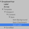 【Unity】DropDown内にあるitem Labelのサイズを変更する方法