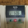 今朝の体重