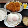 西川口の「あおき食堂」でアジフライとコロッケ定食を食べました🐟