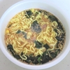 カップ麺の わかめ  ごま・しょうゆラーメンを食べました‥