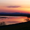 利根川夕景（群馬県明和町）