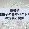 逆格子・逆格子の基本ベクトルの定義と関係