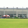 財田スポーツ広場には雨が降っておりました。そしてデッツォーラ島根と三菱水島FCの今季初対決はスコアレスドローとなりました。。