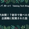 前代未聞！？新卒で食べログの企画職に配属された話