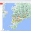 千葉県の山リストをGoogle マップで一緒に表示（分県ガイド、房州低名山、みんなで登ろう房総の山50選）