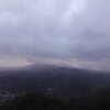 雨の藻岩山