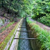 ダムの先の疎水の流れ