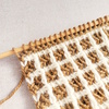 アフガン編みで編みたい座布団カバー(1) 裏編みに苦戦する