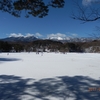 氷上のワカサギ釣り