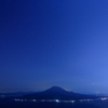 桜島と夜空