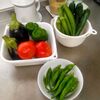 50代二人暮らし、７月の食と食費、収穫野菜の状況、きゅうりのキュウちゃん風