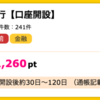 【ハピタス】ジャパンネット銀行 口座開設で1,260ポイント(1,260円)♪ 発行手数料・年会費無料♪