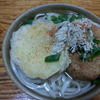 コロッケと芋天うどん