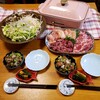 今日の晩ごはん：ジンギスカン、鶏、牛焼肉