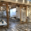 cafe 琉白でソイラテ　焼き物屋さんのアートな空間