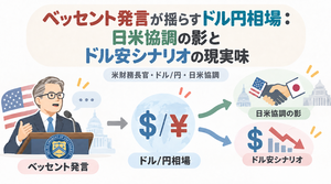 ベッセント発言が揺らすドル円相場：日米協調介入の影とドル安シナリオの現実味 2026年9月10日