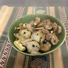 里芋と鶏肉の塩炒め