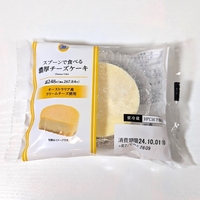【ミニストップ】スプーンで食べる濃厚チーズケーキ｜王道系の美味しさ！ねっとり濃厚なベイクドチーズケーキ