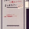 『情報は1冊のノートにまとめなさい』