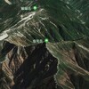 Google Earthで日本百名山 / 光岳 / 聖岳 / 赤石岳 / 荒川岳 / 塩見岳