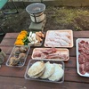 庭の初物ピーマンでBBQ