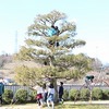 幼稚園は雪景色