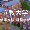 【立教･経営学部】グラフで見る倍率推移(2018-2024)