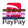 【長期積立】PayPayポイント運用　20年後を計算　週報特別版