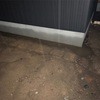 上棟49日目－雨天休工→水たまり状況－