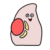 かわいいトラックボールマウス のイラスト