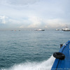 洋上ですれ違う外国航路の船たち その３（2011年10月 シンガポール）