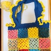 フリルを編む🧶流行はめぐる👶時代は廻る⏰そんなモチーフ編みバッグ