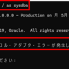 【Oracle Database】「ORA-12560: TNS: プロトコル・アダプタ・エラーが発生しました」。SQL*PlusでDBにログインできない場合の原因と解決方法、調査方法