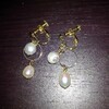 ２２３　淡水真珠のイヤリング