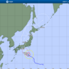 台風の進路が気がかりです