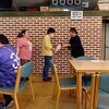 卓球大会の報告会　2種類のスコーン　バラ