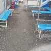 建築現場の休憩所。