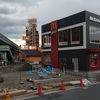 マクドナルド　中央大通り長田店の建設風景　11月中旬の様子　より。