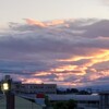 荒れた日の夕暮れ…